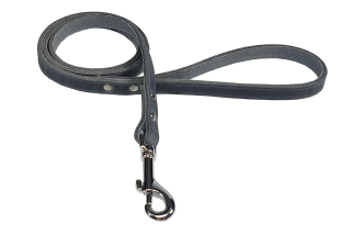 BAFPET Vôdzka z mastenej kože ZUBR Farba: Šedá, Rozmer: 14mm x 120cm 14202Z