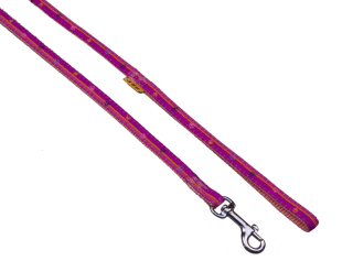BAFPET Vodítka popruhová TLAPKY PROUŽEK Barva: Fuchsie, Rozměr: 10mm x 120cm 18202TP