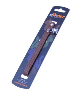 BAFPET Kožený obojek pro kočku Barva: Hnědá, Rozměr: 10mm x 32cm 20101