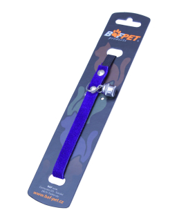 BAFPET Mačací obojok zo semišovej kože Farba: Modrá, Rozmer: 10mm x 30cm 20113 10mm x 30cm 20113