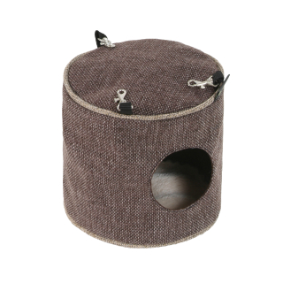 Závěsný domeček Luxury 15x15 cm tm. hnědá