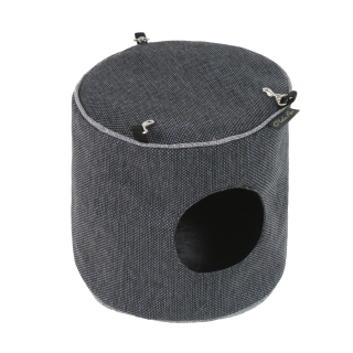 Závěsný domeček Luxury 15x15 cm tm. šedá