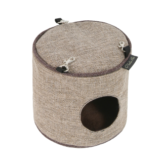 Závěsný domeček Luxury 20x20 cm sv. hnědá