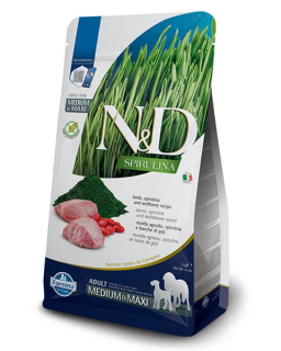 Farmina N&D dog SPIRULINA (GF) adult medium & maxi, lamb 7 kg