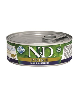 Farmina N&D cat PRIME lamb & blueberry konzerva 70 g