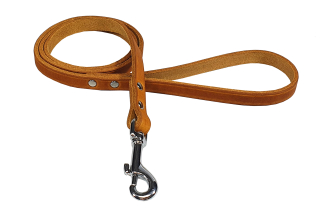 BAFPET Vôdzka z mastenej kože ZUBR Farba: Koňak, Rozmer: 14mm x 120cm 14202Z