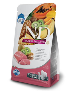 Farmina N&D dog TROPICAL SELECTION (AG) adult maxi &  medium, pork 10 kg