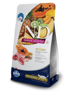 Farmina N&D cat TROPICAL SELECTION (AG) adult, neutered, lamb 4 kg +1 kg