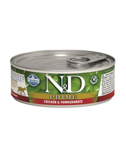 Farmina N&D cat PRIME chicken & pomegranate konzerva 70 g