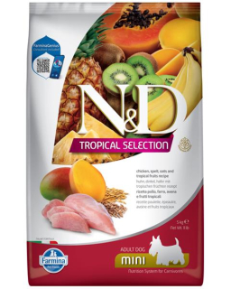 Farmina N&D dog TROPICAL SELECTION (AG) adult mini, chicken 5 kg