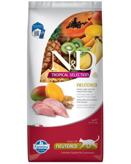Farmina N&D cat TROPICAL SELECTION (AG) adult neutered, chicken 10 kg