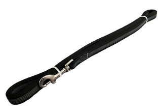 BAFPET Pogumovaná stopovacia vôdzka Farba: Čierna, Dĺžka: 15mm x 300cm 18513