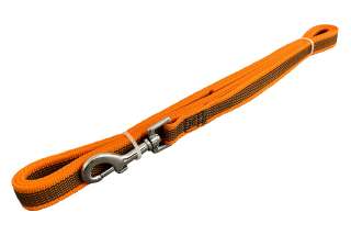 BAFPET Pogumovaná stopovacia vôdzka Farba: Oranžová, Dĺžka: 20mm x 300cm 18515