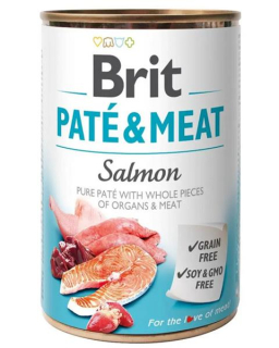 Brit Paté & Meat Salmon 6 x 400 g konzerva