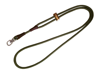 BAFPET Vypúšťacia vôdzka - horný diel POLYAMID 10mm Farba: Khaki, Rozmer: 10mm x 105cm 15781