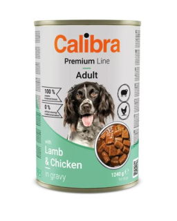 Calibra KONZERVA dog Adult Premium Jahňacie & kura 1240 g