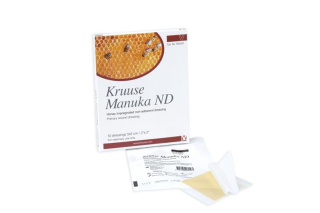 Náplasť Manuka med ND, nepriľnavé sterilné krytie KRUUSE, 5 x 5 cm
