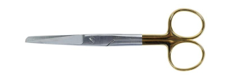 Nožnice chirurgické KRUUSE rovné T/O 145 mm