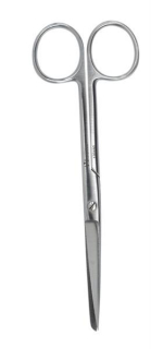 Nožnice chirurgické KRUUSE HQ rovné úzke O/T 140 mm