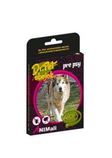 Obojok Dr.Pet pre psy 75 cm antiparazitárny ČIERNY s repelentným účinkom (tick and flea repellent collar for dogs)