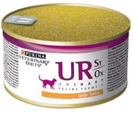 Purina VD Feline - UR St/Ox Urinary Turkey KONZERVA  0,195 kg