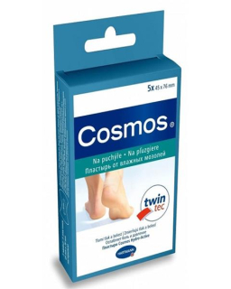 Náplasť Cosmos na pľuzgiere na päte 76 x 45 mm, 5 ks/bal.