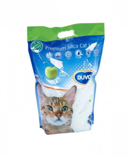 Podstielka DUVO+ pre mačky Premium silikátová jablko 5 L