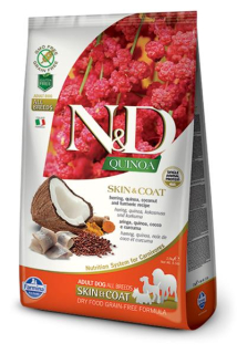 Farmina N&D dog QUINOA (GF) adult all breed, skin & coat, herring 2,5 kg