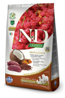 Farmina N&D dog QUINOA (GF) adult all breed, skin & coat, venison 2,5 kg