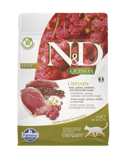 Farmina N&D cat QUINOA (GF) adult, urinary, duck & coconut 0,3 kg