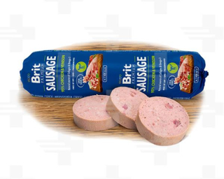 Saláma BRIT dog Chicken & Venison 800 g