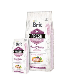 BRIT Fresh Puppy Heatlhy Grow kura so zemiakom 12 kg