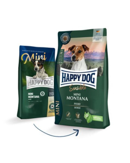 Happy Dog SUPER PREMIUM - Supreme MINI - Montana  konské mäso a zemiaky / bez obilia 4 kg