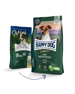 Happy Dog SUPER PREMIUM - Supreme MINI - Montana konské mäso a zemiaky / bez obilia 1 kg