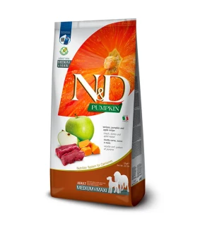 Farmina N&D dog PUMPKIN (GF) adult medium & maxi, venison & apple 12 kg